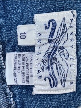 Vintage PERRY ELLIS MERICA High-rise fitted denim jeans. Size 10